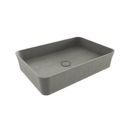 Bocchi Sottile Slim Line Tezgah Üstü Lavabo Mat Beton - 1