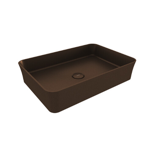 Bocchi Sottile Slim Line Tezgah Üstü Lavabo Mat Bronz - Bocchi