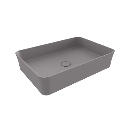 Bocchi Sottile Slim Line Tezgah Üstü Lavabo Mat Gri - Bocchi
