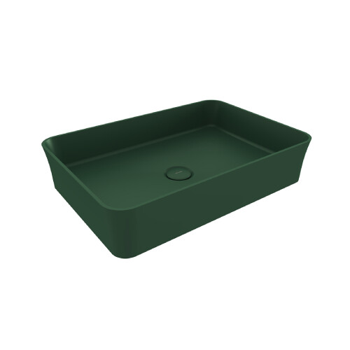 Bocchi Sottile Slim Line Tezgah Üstü Lavabo Mat Yeşil - Bocchi