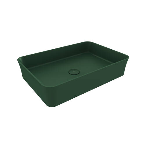 Bocchi Sottile Slim Line Tezgah Üstü Lavabo Mat Yeşil - 1