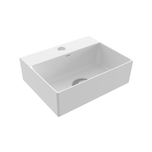 Bocchi Sottile Slim Line Tezgah Üstü Lavabo Parlak Beyaz - 1