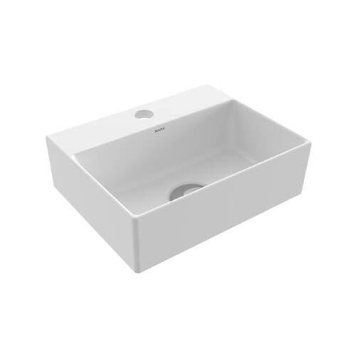 Bocchi Sottile Slim Line Tezgah Üstü Lavabo Parlak Beyaz - 1