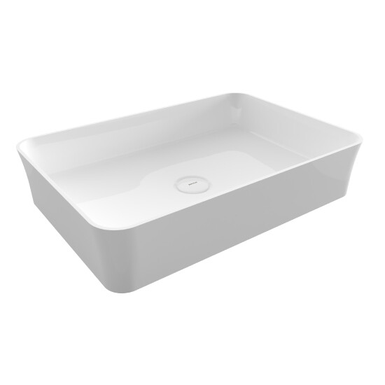 Bocchi Sottile Slim Line Tezgah Üstü Lavabo Parlak Beyaz - Bocchi