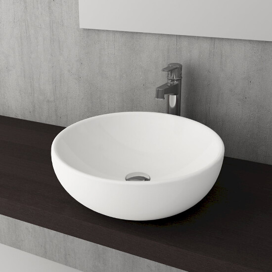 Bocchi Venezia Çanak Lavabo 45 cm Parlak Beyaz - Bocchi
