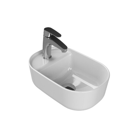 Cerastyle Aqua Tezgah Üstü Lavabo 42x28 cm - Cerastyle