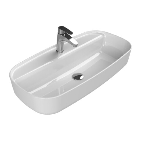 Cerastyle Aqua Tezgah Üstü Lavabo 80x40 cm - Cerastyle