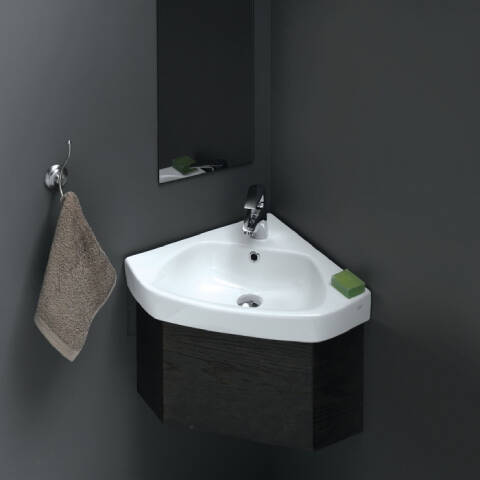 Cerastyle Arda Köşe Lavabo 46x46 cm - 1