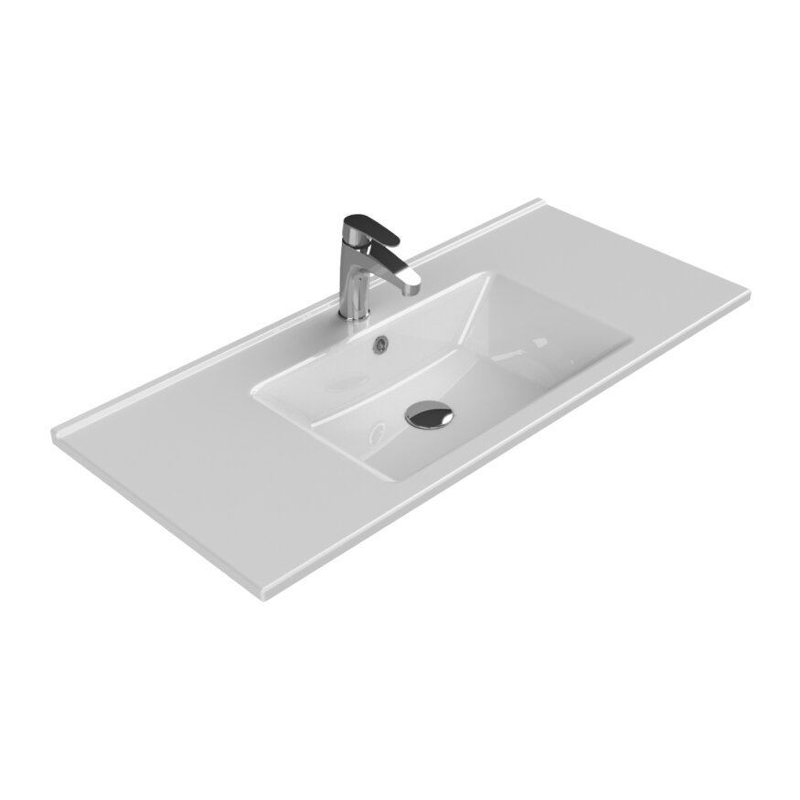 Cerastyle Arte Etajerli Lavabo 100x45 cm - Cerastyle