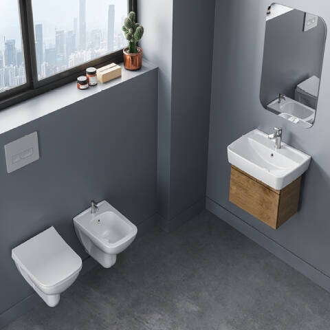 Cerastyle Duru Tezgah Üstü Lavabo 60x40 cm - 4