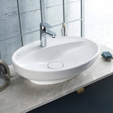 Cerastyle Lal C Tezgah Üstü Lavabo 60x46 cm - 1