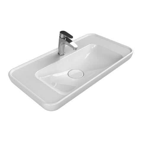 Cerastyle Lal Tezgah Üstü Lavabo 80x42 cm - 2