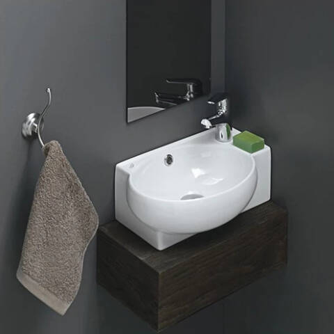 Cerastyle Mini Köşe Lavabo 28x45 cm - 1