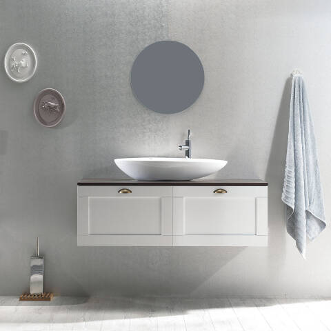 Cerastyle Olive Tezgah Üstü Lavabo 75×38 cm - 3