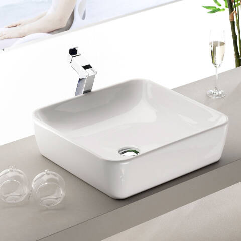 Cerastyle One Tezgah Üstü Lavabo 46x46 cm - 1