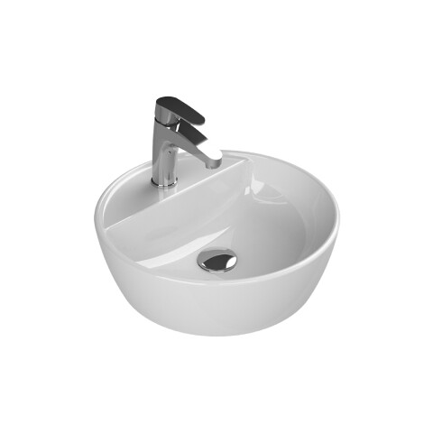 Cerastyle One Tezgah Üstü Yuvarlak Lavabo 42 cm - Cerastyle