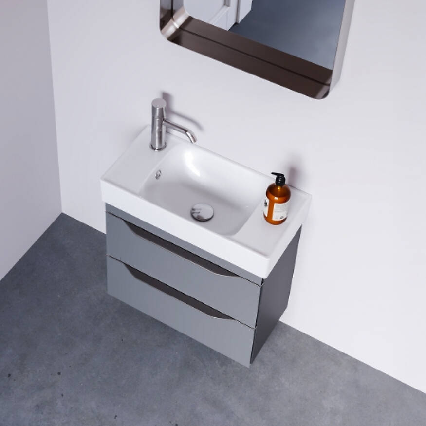 Cerastyle Sharp Etajerli Lavabo 60x30 cm - 1