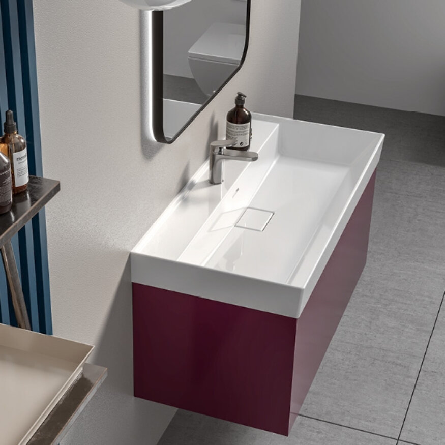 Cerastyle Sharp Etajerli Lavabo 80x48 cm - Cerastyle