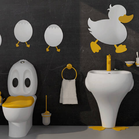 Creavit Ducky Büyük Ayna Ördek Figürlü - 2
