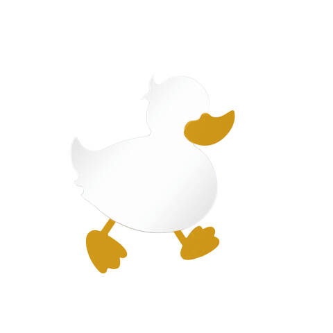 Creavit Ducky Büyük Ayna Ördek Figürlü - 1