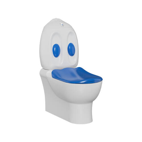 Creavit Ducky Duvara Dayalı Çocuk Klozeti Mavi - 1