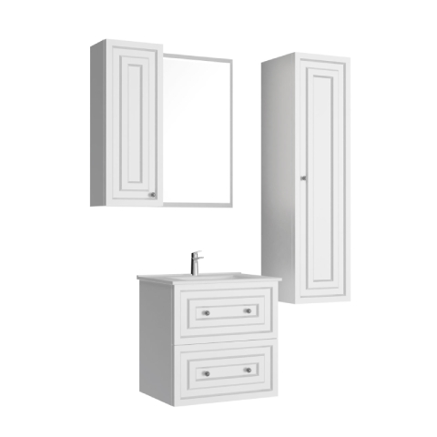 Creavit Kayra 60 cm Çekmeceli Banyo Dolabı Mat Beyaz - Creavit