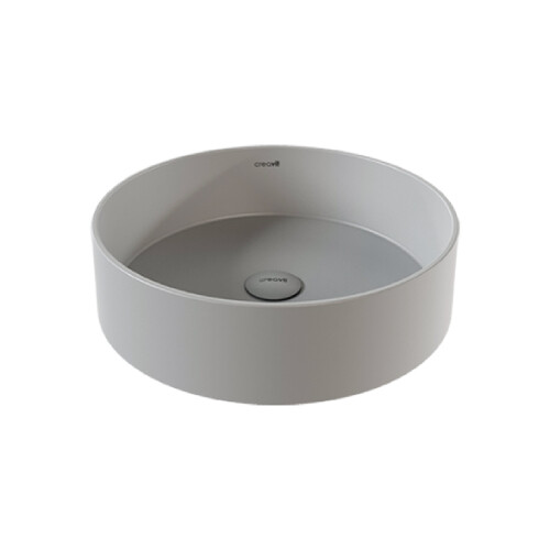 Creavit Loop Yuvarlak Çanak Lavabo Cool Gray 45 cm - Creavit