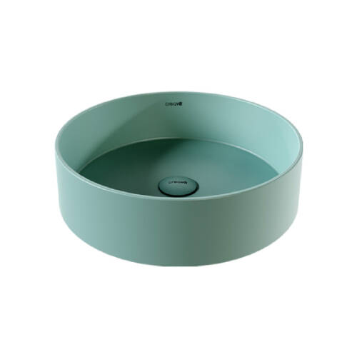 Creavit Loop Yuvarlak Çanak Lavabo Nil Yeşili 45 cm - 1