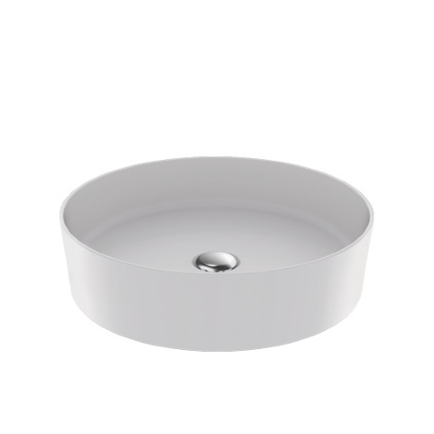 Creavit Loop Yuvarlak Lavabo Mat Beyaz 45 cm - Creavit