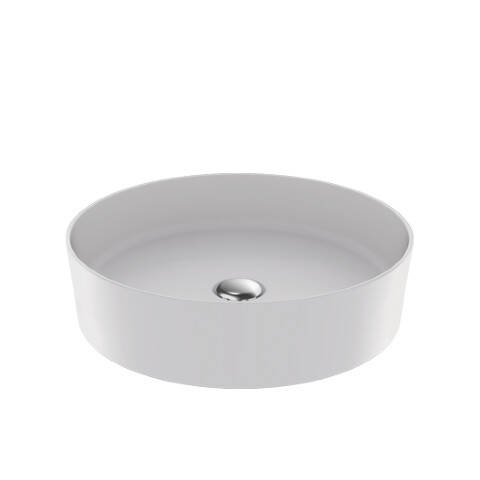 Creavit Loop Yuvarlak Lavabo Mat Beyaz 45 cm - 1