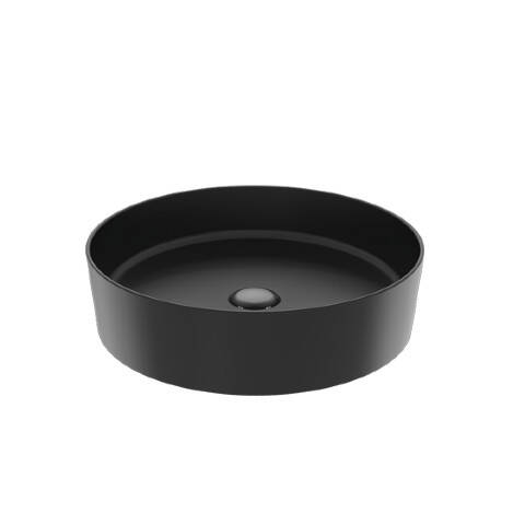 Creavit Loop Yuvarlak Lavabo Mat Siyah 45 cm - 1