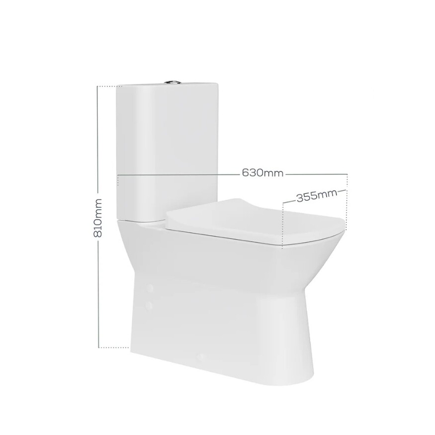 Creavit Nova Rim-Off Duvara Dayalı Klozet - 4