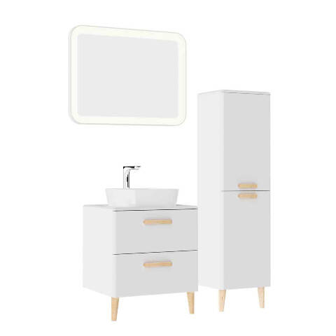 Creavit Patara 60 cm Banyo Dolabı Mat Beyaz - 1