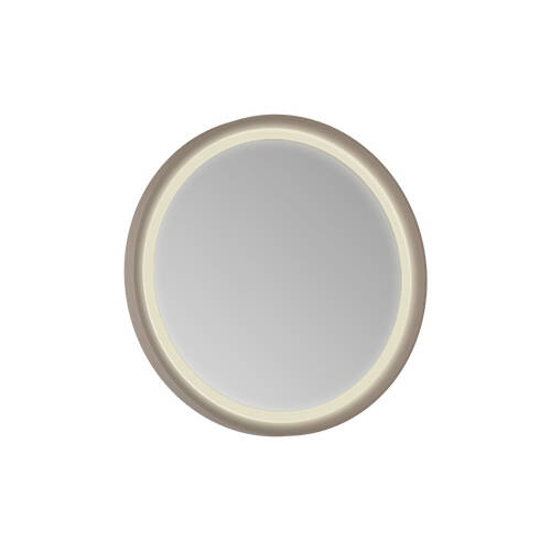 Creavit Patara Yuvarlak LED Ayna 60 cm Mat Cappucino - 1