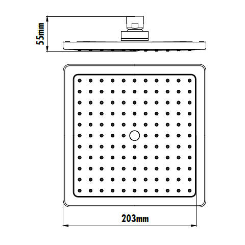 Creavit Tepe Duşu 20x20 cm - 2