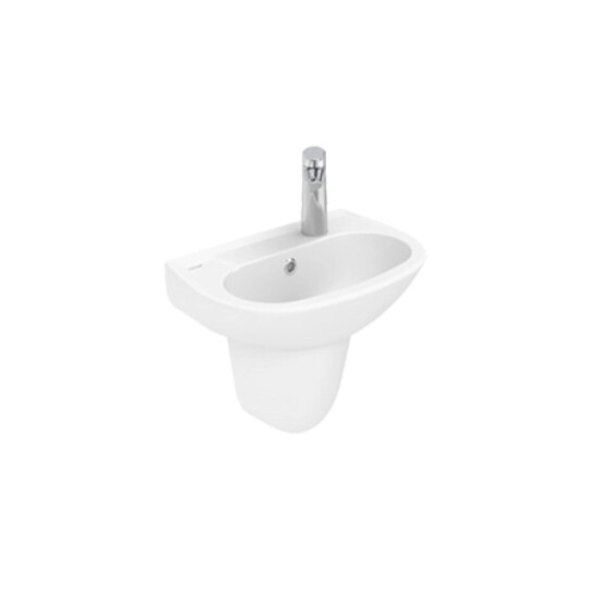 Creavit TP030 Sedef Kısa Yarım Ayak Oval Lavabo 30x45 cm - 2