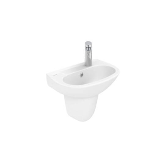 Creavit TP030 Sedef Kısa Yarım Ayak Oval Lavabo 30x45 cm - 2