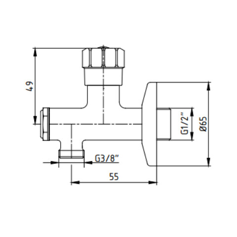 ECA Filtreli Ara Musluk Krom - 2