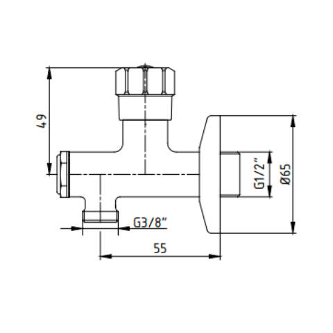 ECA Filtreli Ara Musluk Krom - 2