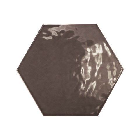 Equipe 17,5x20 cm Hexatile Gris Oscuro Brillo Koyu Gri Duvar Karosu - Equipe