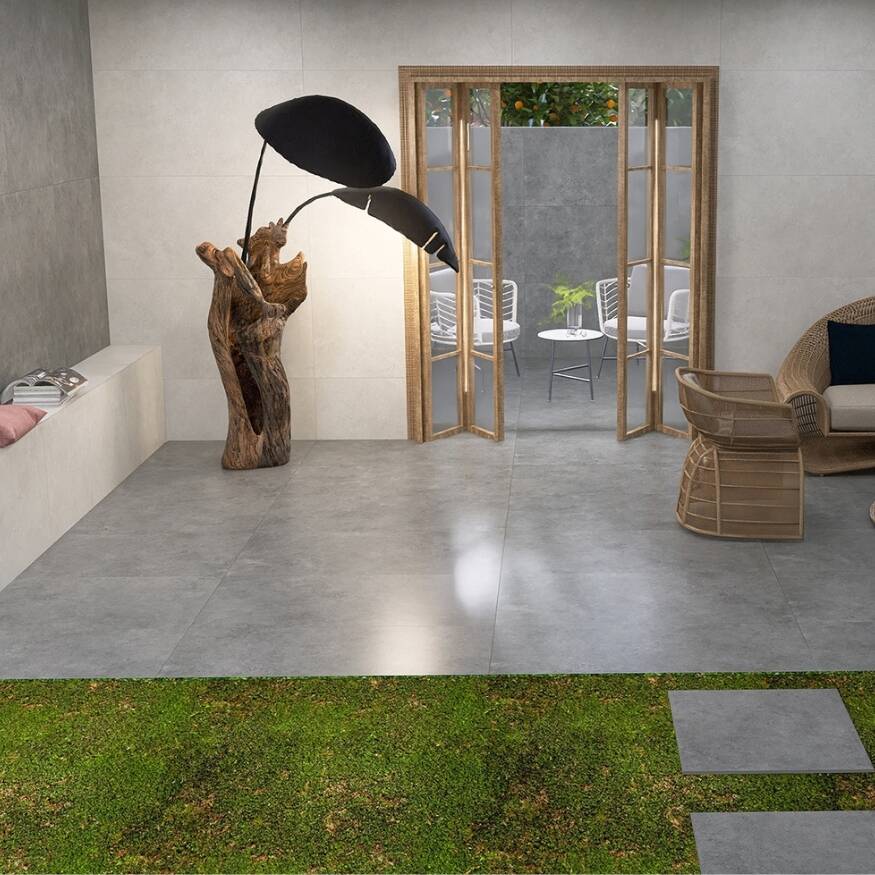 Graniser Seramik 60x60 cm Solida Gri Yer Karosu - 1