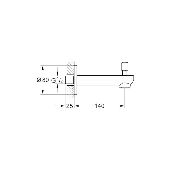 GROHE Baucosmopolitan Çıkış Ucu - 2