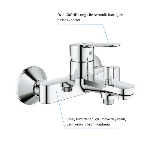 GROHE BauEdge Tek Kumandalı Banyo Bataryası - 4