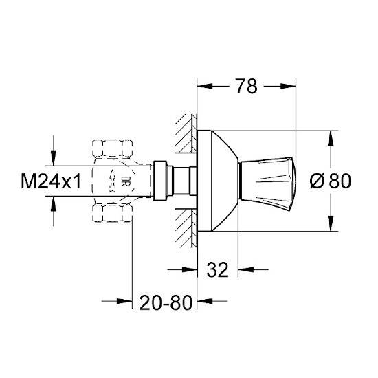 GROHE Costa L Ankastre Stop Valf - 2