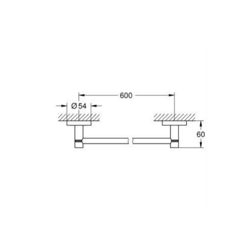 GROHE Essentials Siyah Havluluk 1022512430 - 2