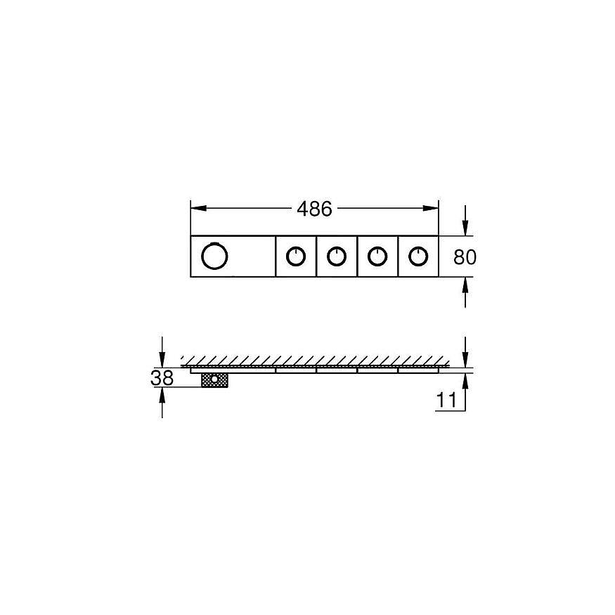 GROHE Grohtherm Aqua Tiles Ankastre Termostatik Duş Bataryası 106867DL00 - 4