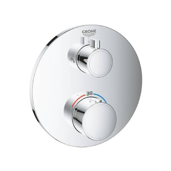 GROHE Grohtherm Termostatik Banyo / Duş Bataryası Yuvarlak - 1