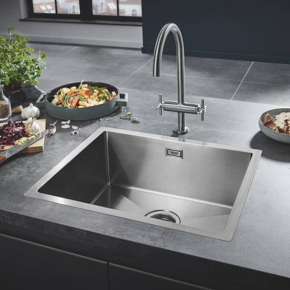 GROHE K700 Paslanmaz Çelik Eviye 550x450 mm - 1