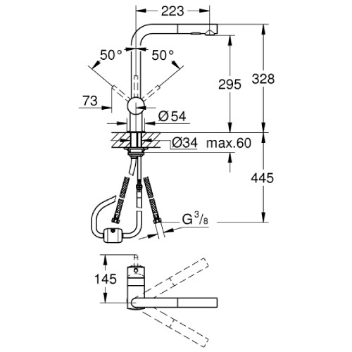 GROHE Minta Spiralli Mutfak Bataryası - 5