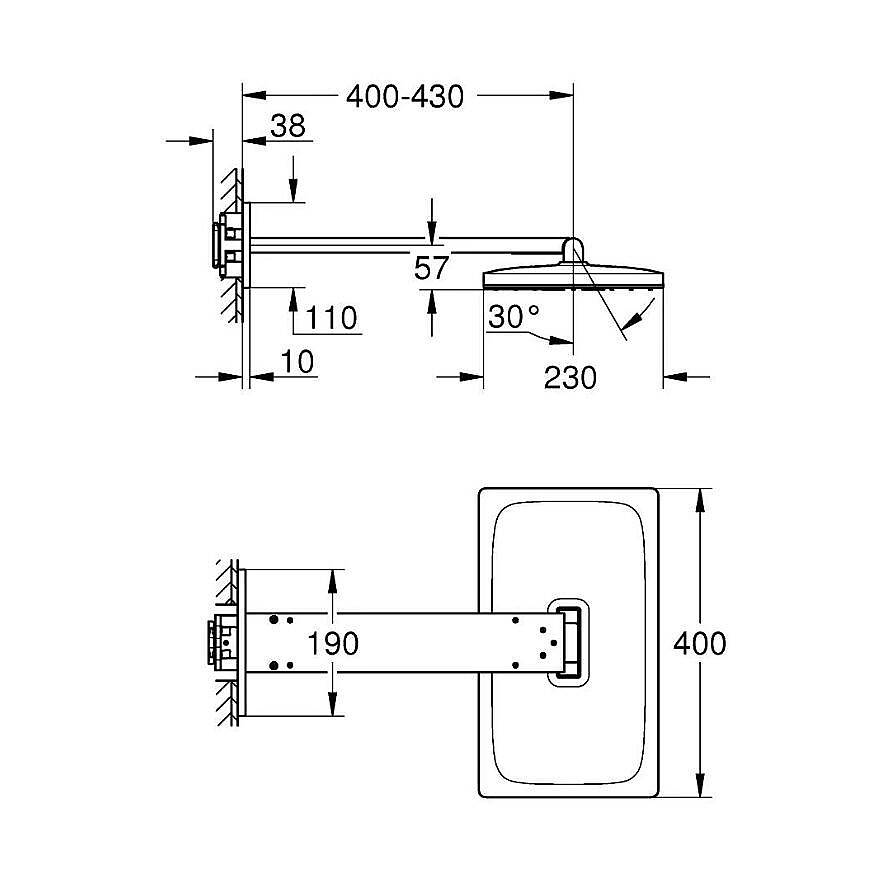 GROHE Rainshower Aqua Tepe Duşu 107055DL00 - 2